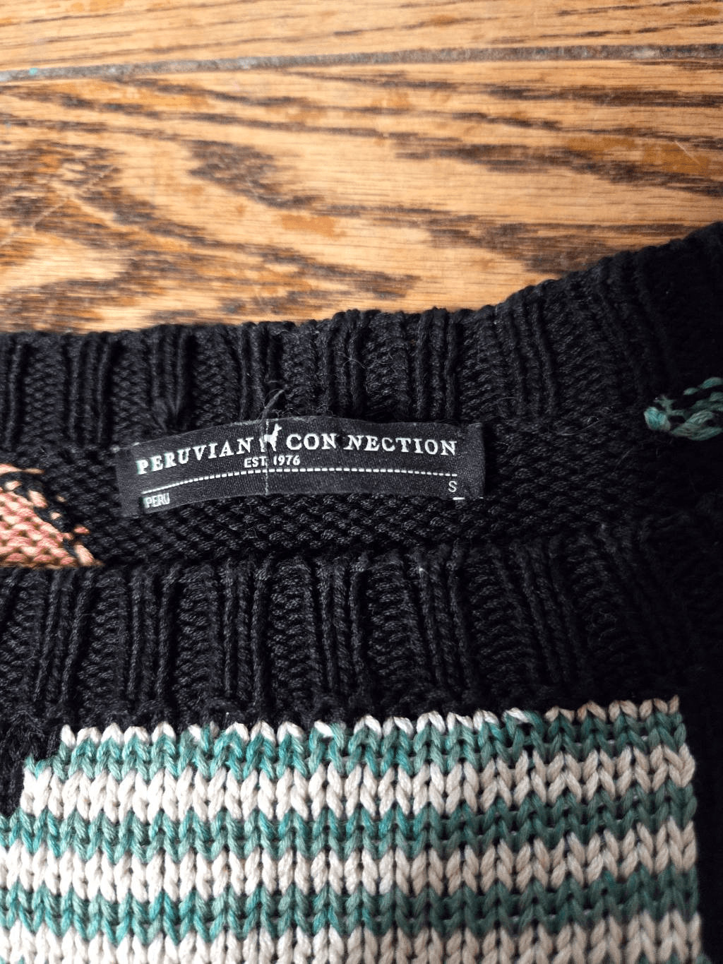 Peruvian Connection Abstract Design Pullover Swea… - image 2