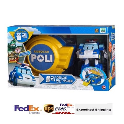 Robocar Poli Deluxe transforming Carring case set Action Figure Brave Rescue2025