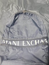 BORSA LIBRO SCAMBIO ARMANI BLU SCURO E BIANCO
