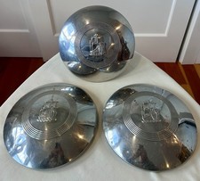 Set Of 3vtg Plymouth 9 Baby Moon Mayflower Chrome Hubcapsgenuine Oem Dog Dish Set Of 3vtg Plymouth 9 Baby Moon Mayflower Chrome Hubcapsgenuine Oem Dog Dish
