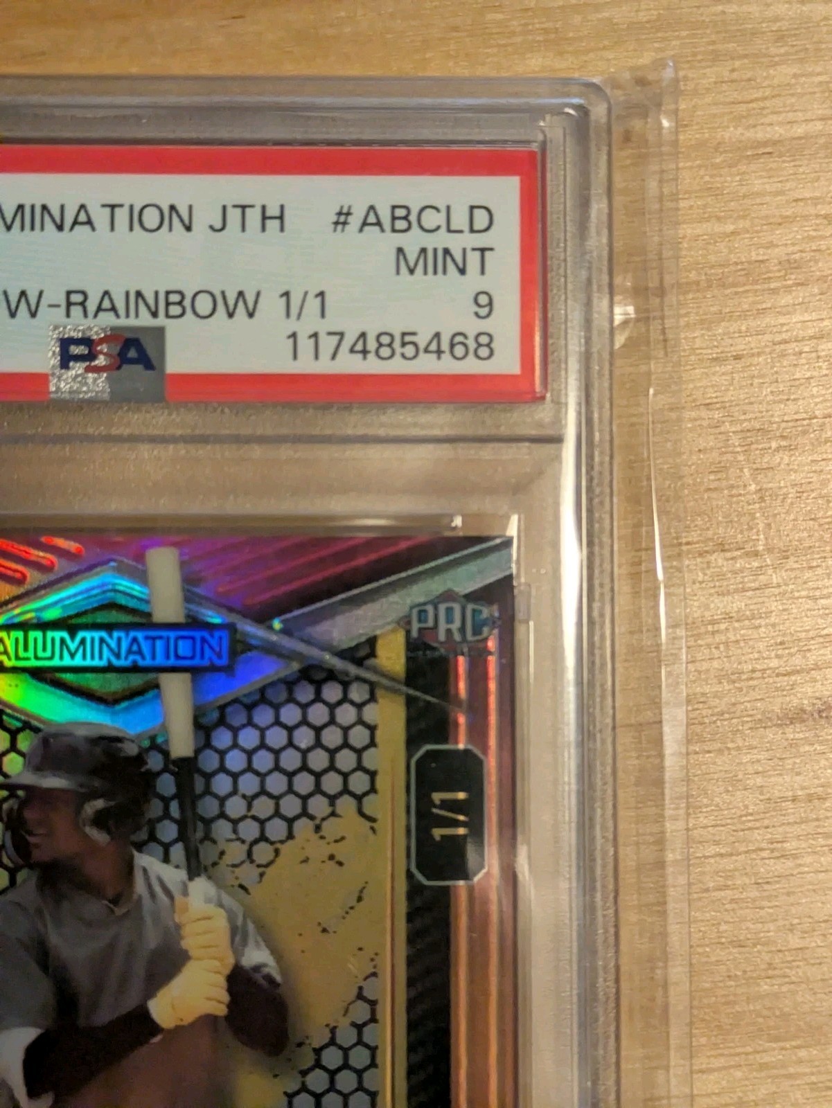 Leo De Vries 1/1 AUTO PSA 9 2024 Wild Card Alumination Just the Hits #ABC-LD A’s view 2