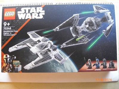 LEGO Star Wars  75348 - Mandalorian Fang Fighter vs TIE Interceptor , nur Karton
