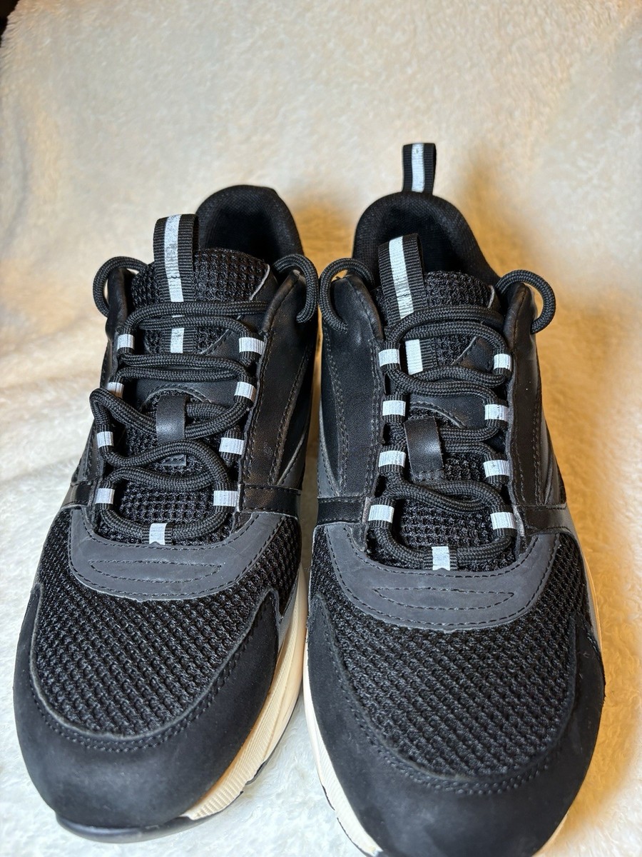 Dior Homme Black White Mesh & Leather Low Top Lace Up  display picture 3
