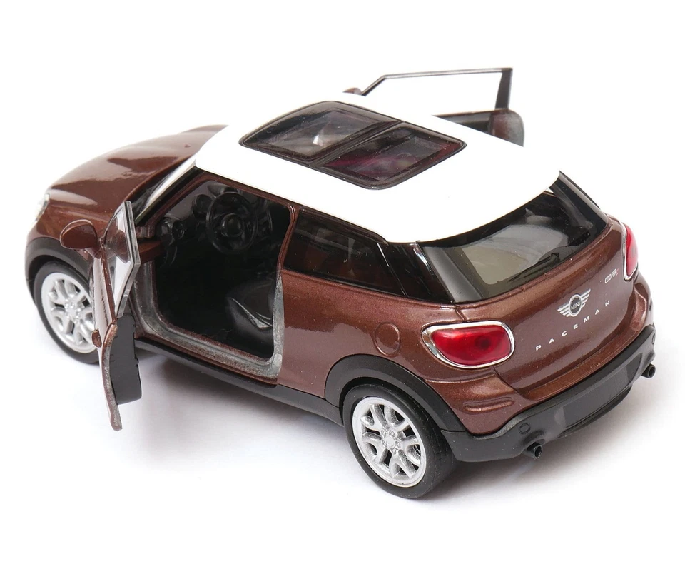 Mini Cooper Paceman British FamilyCar Model Brown Diecast 1:34-1:39 Scale Welly - Image 2 of 4