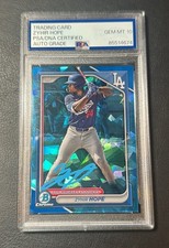 2024 Bowman Draft Sapphire Zyhir Hope PSA 10 Auto Signed BDC-139 1st Dodgers