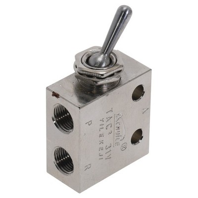 TAC2-31 Position 1/8''PT 2 3 Way Air Pneumatic Knob Control ON OFF Valve  #za