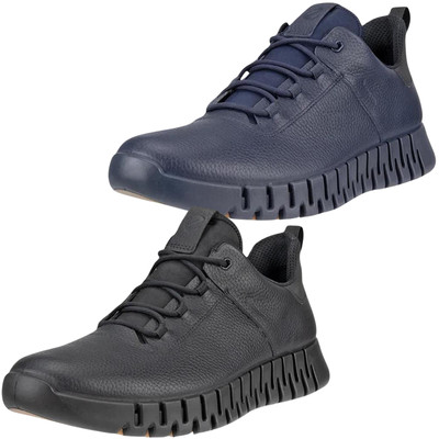 Ecco Mens Gruuv Leather Gore-Tex Walking Trainer Shoe Waterproof Sneakers