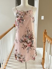 New SHEIN Women's Pearls Tie Neck Floral Print Dress Size Large