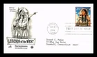 SACAGAWEA INDIAN GUIDE  LEGENDS OF THE WEST 1994 PCS CACHET FDC