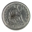 1857 Seated Liberty Half Dime Very Good Condition