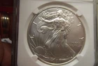 2011 NGC Silver Eagle MS70 Early Releases PQ! Blue Label 25th Anniv.