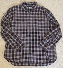 Carhartt Relaxed Fit Plaid Button Up Shirt Mens XL Long Sleeve