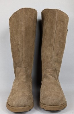 Bearpaw Womens Suede Hayden Winter Wedge Hickory II Boots Size US 9 Great Shape!