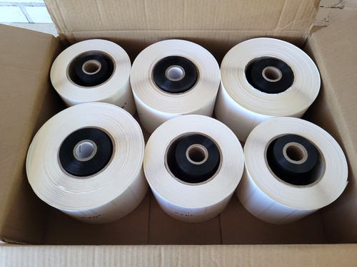Thermal Transfer Labels and Wax/Resin Ribbon for Zebra Printer OPEN ROLLS Lot