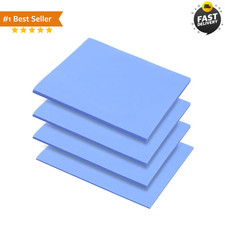 4 Pack Thermal Pad 100X100Mm 0.5Mm 1.0Mm 1.5Mm 2.0Mm Blue Silicone Thermal Pad