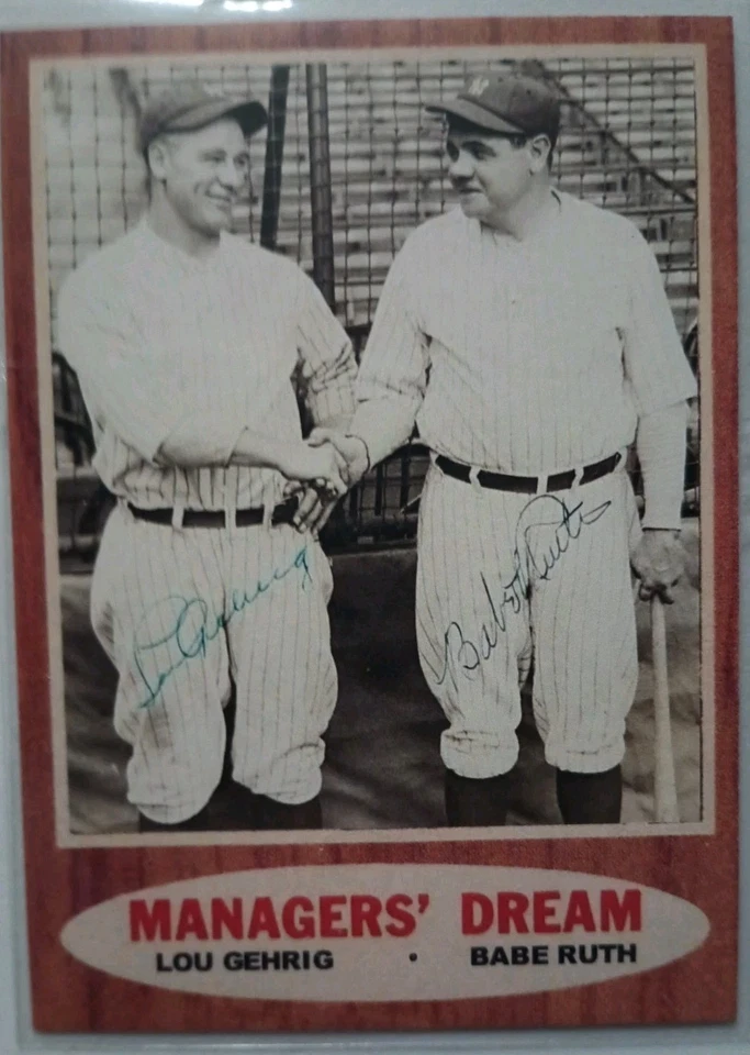 Managers Dream Lou Gehrig/Babe Ruth Card #18 - Image 2 of 4