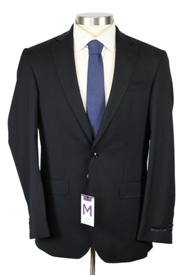 Ted Baker Endurance Suit 40 L Black Textured Wool Regular Fit Jarrow 2 Piece