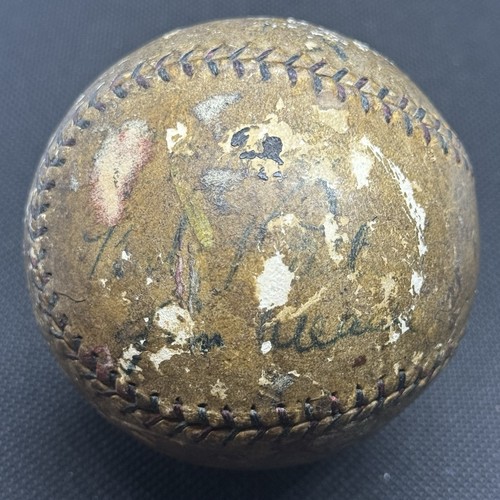 1931 Babe Ruth Lou Gehrig Signed Baseball JSA LOA New York Yankees HOF Lazzeri