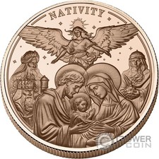 NATIVITY 5 Oz Copper Coin 500 Francs Cameroon 2025