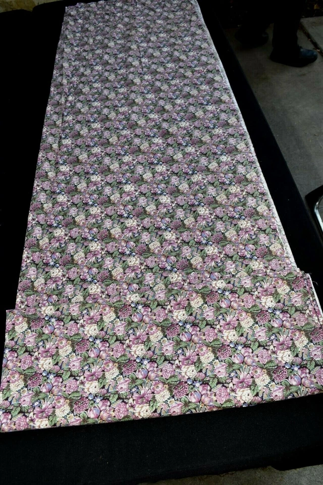 Tela floral verde lavanda Ozark Calico de Fabri-Quilt 44" de ancho 4 yardas nueva Foto 4 de 4