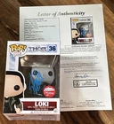 Stan Lee Signed Funko Pop Marvel Fugitive Toys Exclusive 36 Loki Black White JSA