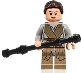 LEGO Star Wars Rey Minifigure Dark Tan Robe 75148 New D46