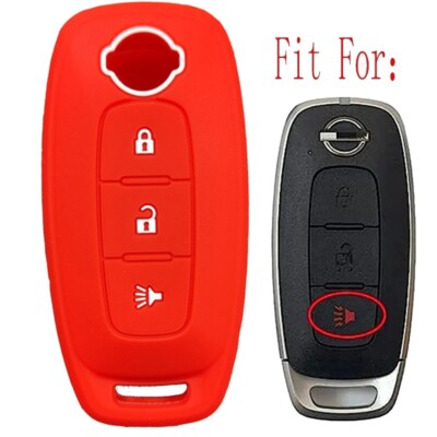 Fit Nissan Versa Sentra Rogue TIIDA 3 Button Remote Silicone Key Fob Cover Case
