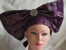 Auto Gele, ready made and hand made head tie, african head gear / hat. bow hat.