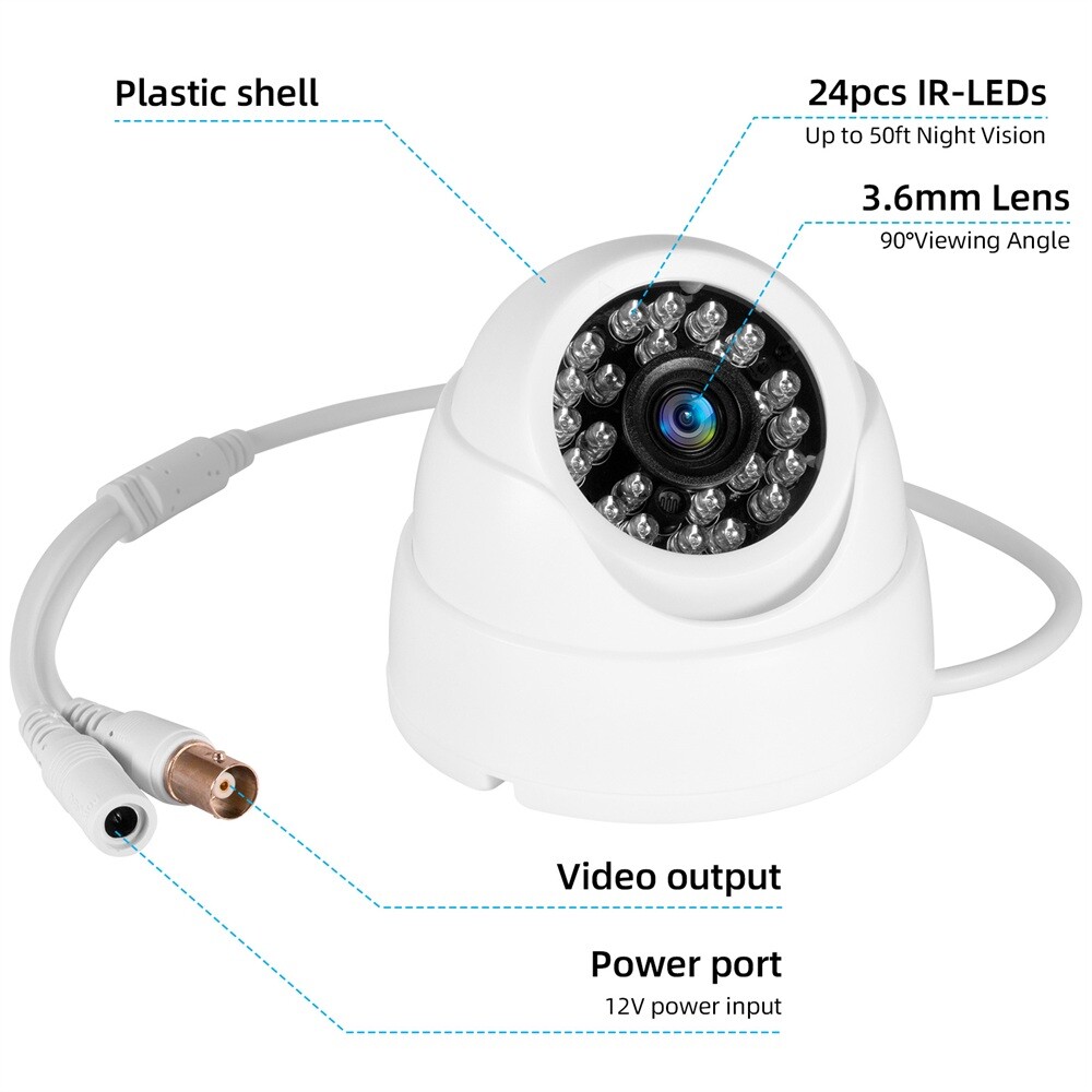 Security CCTV Camera HD 5MP 5-in-1 (XVI/TVI/AHD/CVI/Analog) Analog