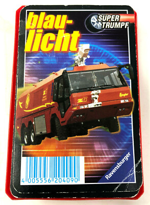 Ravensburger Quartet Supertrumpf blaulicht aus 2001 (W9)