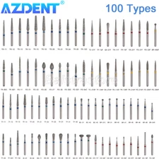 AZDENT Dental FG Diamond Burs for High Speed Handpiece Friction Grip 5pcs/pack