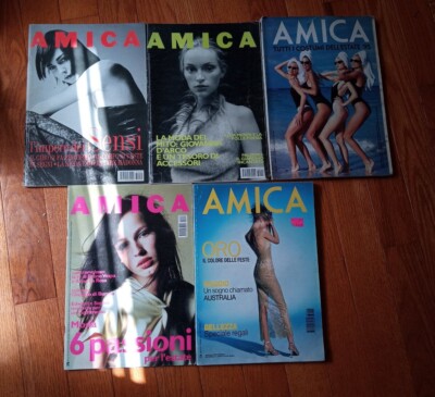 Vintage Amica Italian Fashion Magazine 1990's