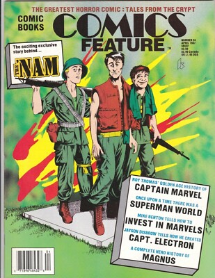COMICS FEATURE # 54 FANZINE MAGAZINE THE NAM MAGNUS TALES FROM THE CRYPT EC