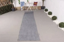 Neutral Rug, 2.5x10.9 ft Runner Rug, Vintage Rugs, Turkish Rug, Antique Rugs