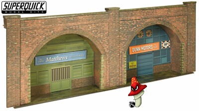 Superquick C08.8 Embankment Arches Card Kit OO Gauge 1/72 Scenery Terrain 