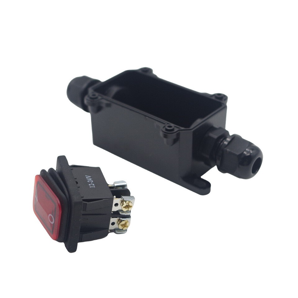 12V Inline Cord Switch IP67 Waterproof, Outdoor ON/Off Toggle Switch DC ...