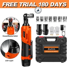 3/8" Cordless Ratchet Wrench Set 120Nm 2300RPM Battery Electric Ratchet Driver