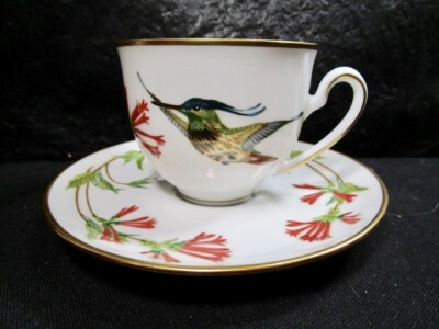 Franklin Mint Hummingbirds Of The World Paphosia Helenae Cup And