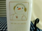 Hallmark Snowman Holiday Snack Set Milk Bottle Cookie Plate Recipe — photo 4