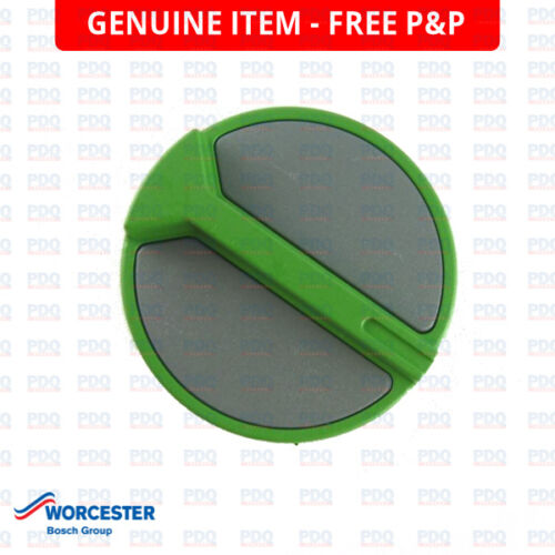 WORCESTER HEATSLAVE GREEN/GREY CONTROL KNOB 87161410870 -GENUINE, NEW & FREE P&P - Picture 1 of 1