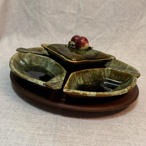 Wade California Serving Set Lazy Susan Server Appetizer Dishes set of 7-Gorgeous - Picture 4 of 24