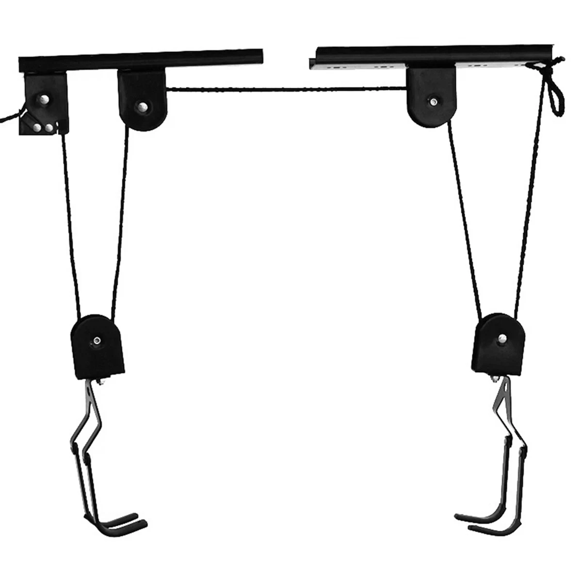 Garage bike storage pulley system sale