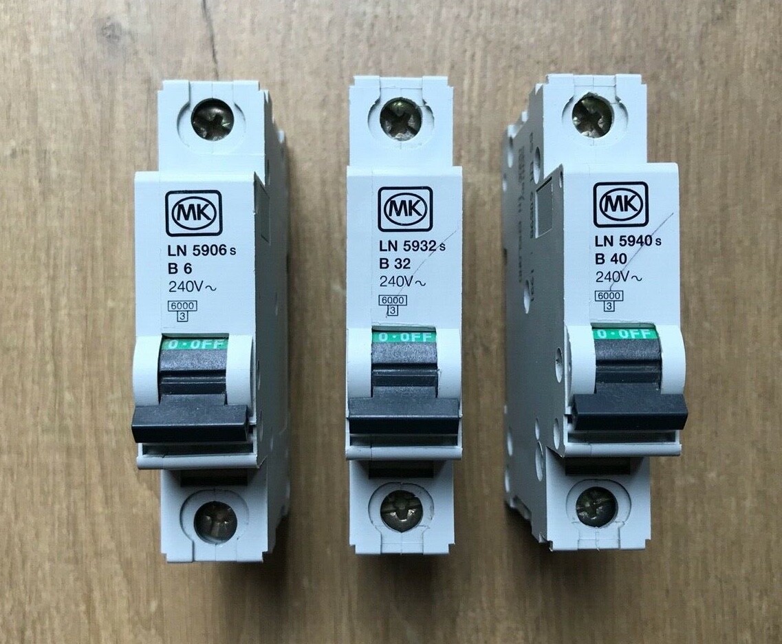 MK Sentry Type B MCBs, 6, 32 & 40 Amp. LN 59-- Series | eBay UK