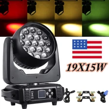19x15w RGBW 4in1 LED ZOOM Moving Head Beam Light Stage Lighting for dj disco