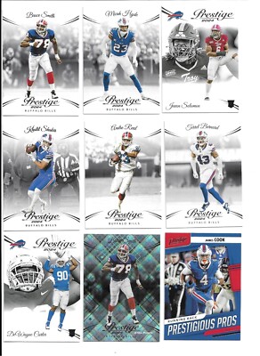 Lot of 17 BUFFALO BILLS team cards Panini Prestige Donruss 