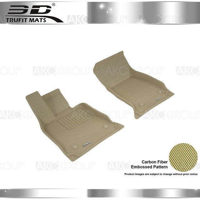 Fit 20162018 Cadillac CT6 All Weather Floor Mat Front Set Kagu Tan eBay