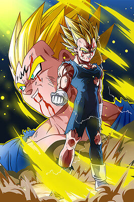Dragon Ball Super/Z Poster Majin Vegeta 12in x 18in Free ...