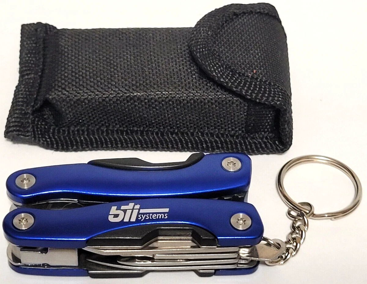 BTI Systems multi tool with mini flashlight Keyring case