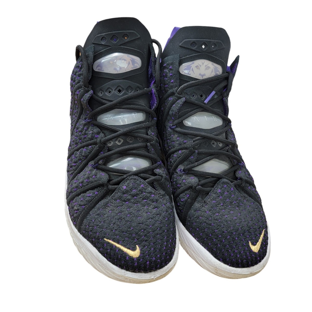 NIKE LEBRON XVIII 18 LA LAKERS BLACK GOLD WHITE YELLOW 