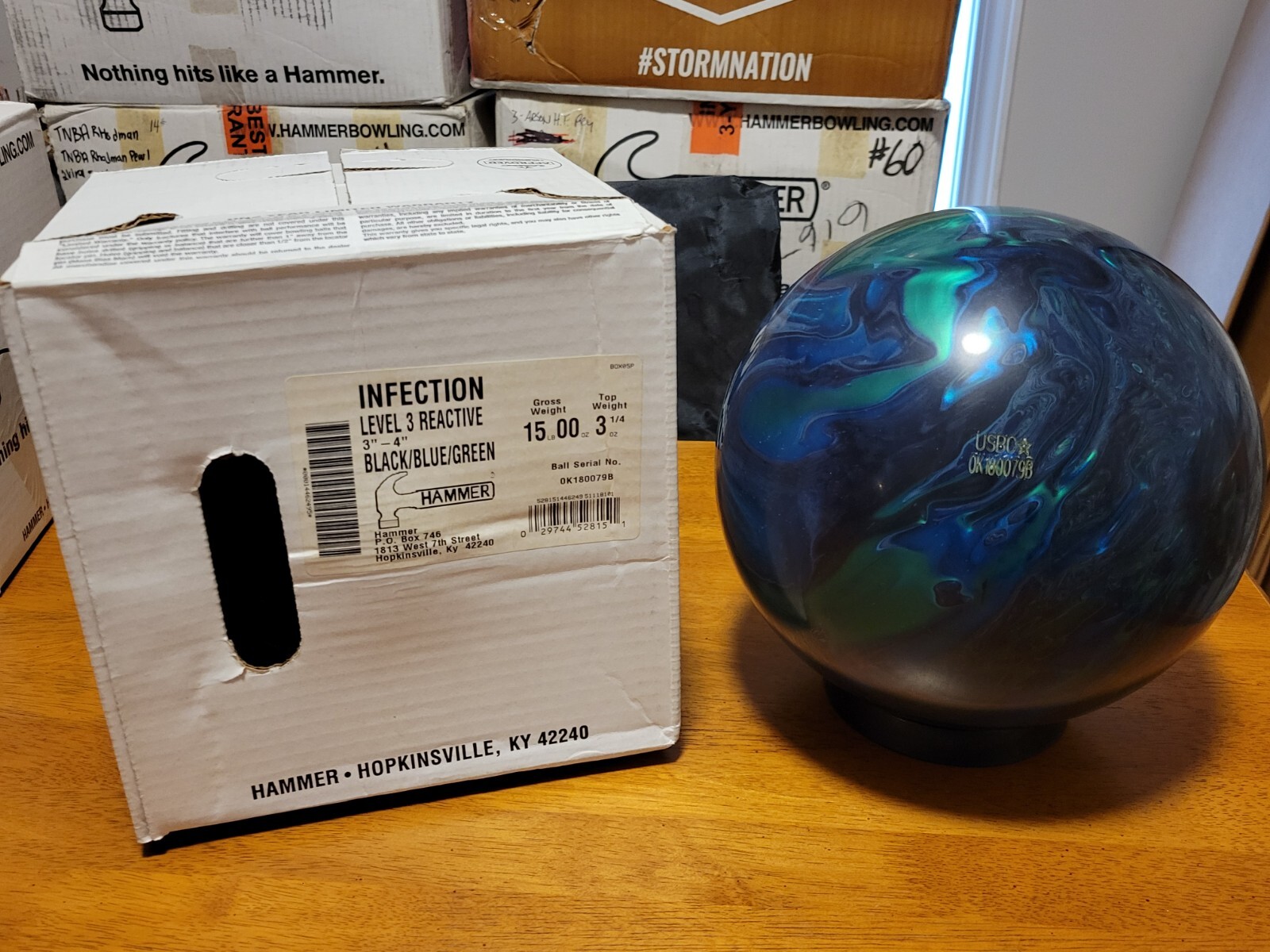 Brand New in Box 15lb Hammer Infection Performance Bowling Ball Free Shipping! eBay